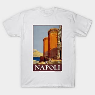 Napoli (Naples), Italy Vintage Travel Poster Design T-Shirt